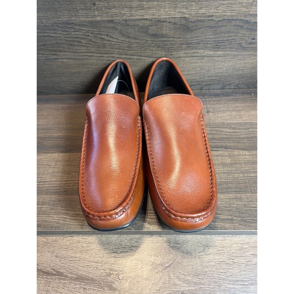 Anthony Veer Cleveland Driver Slip On Loafer Saddle Tan 14D NWB - Picture 8 of 10